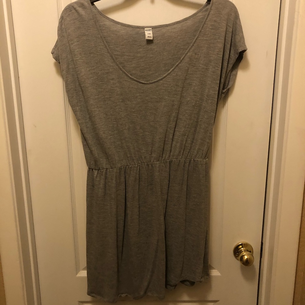 Old Navy Blouson Gray Dress Sz L